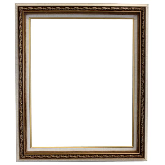 16" x 20" White Crackle Open Back Frame by Studio Décor®